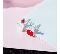 GGYTMQL Orecchini per Donne, squisiti Orecchini di Candela di alci graziosi Sweet Student, Asimmetria,