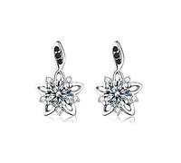 GGYTMQL Orecchini per Le Donne in Pietra di Pietra in Bianco e Nero di Gioielli in Argento Sterling Autentico.
