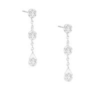 GGYTMQL Orecchini per stalloni per Donne 3 zirconi Piercing Orecchi per Orecchini a Catena Pendientes