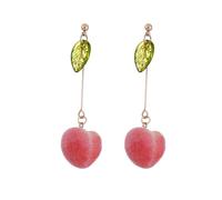 GGYTMQL Orecchini Sweet Simulation Orecchini per pesche per Donne Cine romantiche Rink Rink Earring Aesthetic Fashi