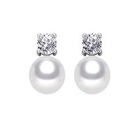 GGYTMQL Orentente di Borchie in Argento Sterling Trendy 925 per Perle d'Acqua Dolce con gioielleria per Orecchini alla Moda AAA