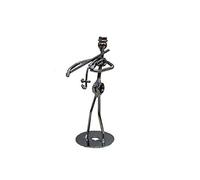 GGYTMQL Ornament Sculpture 13 cm Iron Music Band Figurine Metal Musicy Model Music Music Player Crafts Office Vintage Home Decor 2