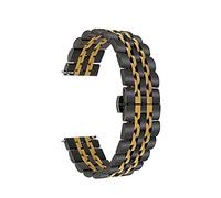GGYTMQL Orologi Cinghia Adatto alla Cinturino da Braccialetto in Metallo Intelligente, Adatto per Cinturino in Acciaio Inossidabile Intercambiabile da 20 mm da 22 mm /20 mm/Argento Nero