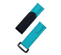 GGYTMQL Pelle in tessuto in nylon 20mm Colorful Watchband per cinturino da Daytona Submariner GMT Yacht-Master Bracciale Watch Band (Colore: Tiff Blue Blk, dimensione: 20mm)