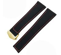 GGYTMQL Per Carrera Aquaracer 20mm 22mm Watch Braccialetti tela in pelle nylon orologio in pelle piega fibbia orologio nero (colore: argento blu nero, taglia: 22mm)