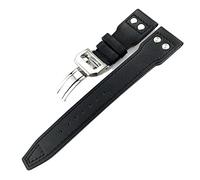 GGYTMQL Per il pilota IWC Mark Portugieser Portofino Watchbands 20mm 21mm 22mm in pelle cinghia orologio marrone Black Watch Band for Men Bracciale