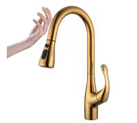 GGYTMQL Per la pubblicità della Fattoria a Bar, in Ottone Tira Il Rubinetto Tocco Intelligente, Il Rubinetto dell'Acqua della Cucina del sensore, la Forma di Miscelatore a Freddo Calda, Doccia e