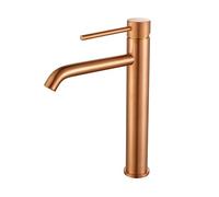 GGYTMQL Pespa per bagno Gold Gold Raccontento rubinetto caldo e freddo Tre fori miscelatore per lavello da 8 pollici Nickel nero (pennello oro)