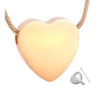 GGYTMQL Pet Human Ashes Urn Gioielli Urn Ciondolo a Forma di Cuore, Ashes Souvenir