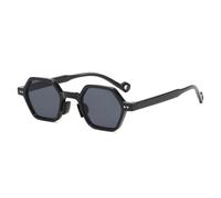 GGYTMQL Piccoli Occhiali da Sole Quadrati Donna Vintage Retro Punk Sun Framo di Occhiali in poligono di Lusso Femmina