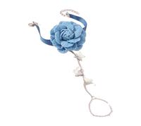GGYTMQL Prodotti da ragazza 4 colori Rosa Bracciale Flower Argento Bracciale Bracciale Anelli a catena combinati