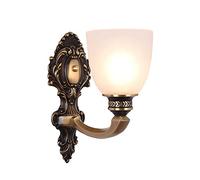 GGYTMQL Prononi murali industriali, Lampada a Parete da Fattoria Rame + Vetro Lampada da Parete da Parete da Parete per toeletta, Soggiorno e corridoio e27 Lanterna da Parete di Base