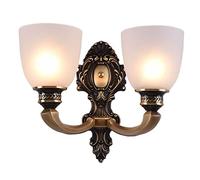 GGYTMQL Prononi murali industriali, Lampada a Parete da Fattoria Rame + Vetro Lampada da Parete da Parete da Parete per toeletta, Soggiorno e corridoio e27 Lanterna da Parete di Base