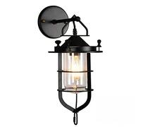 GGYTMQL Prononi murali, Lampada da Parete da Parete da Fattoria con Lampada a Parete Interno con E26 Iron + Lampada montata a Parete in Vetro per la Testa del Soggiorno Camera da Letto Lanterna da