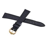 GGYTMQL Raymond Weil 14mm in pelle nera tono oro in acciaio inossidabile orologio cinghia corta