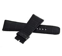 GGYTMQL Raymondweil 28mm Don Giovanni Black Leather Watch Band cinghia