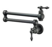 GGYTMQL Restrozzoso a muro di riempimento in ottone Resoucet con doppia articolazione a swing 2 maniglie cucina Coldro freddo, C (A)