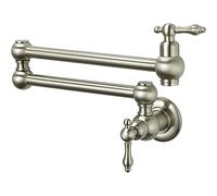 GGYTMQL Restrozzoso a muro di riempimento in ottone Resoucet con doppia articolazione a swing 2 maniglie cucina Coldro freddo, C (A)