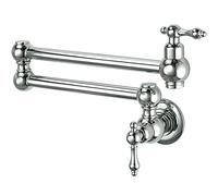GGYTMQL Restrozzoso a muro di riempimento in ottone Resoucet con doppia articolazione a swing 2 maniglie cucina Coldro freddo, C (A)