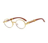 GGYTMQL Retro Ovale Uomini Occhiali Da Sole Moda Trasparente Gradiente Lens Eyewear Donne Occhiali Da Sole di Lusso Sfumature UV400, Dorato trasparente, Taglia unica