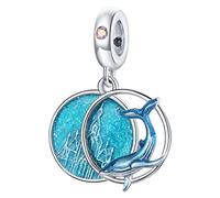 GGYTMQL Rings Women, Bracciale Caspite di Balene Marine Accetibili con Bracciale Pandora Bracciale Europeo e Americano Accessori di Moda Femminile Accessori per la Moda