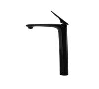 GGYTMQL Rubinetti da Bagno di Lusso Mixer ad Alto Bacino Rubinetto Alto lavandino Tocco di Lavaggio a Pelo Caldo tapware Caldo Tocco di Acqua Fredda in Ottone Cromato Nero, Rubinetto da Cucina