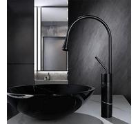 GGYTMQL Rubinetti del bacino nero bacino da bagno miscele da bagno reciprocamente vaso di lavabo per acqua di lavaggio per acqua di lavaggio a pelo caldo e freddo oro rosa (oro rosa)