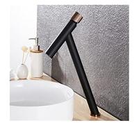 GGYTMQL Rubinetti del bacino nero bacino da bagno miscele da bagno reciprocamente vaso di lavabo per acqua di lavaggio per acqua di lavaggio a pelo caldo e freddo oro rosa (oro rosa)