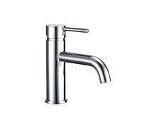 GGYTMQL Rubinetti del Bagno cromio Bacino Colore Mixer Tocca Rubinetto da Bagno Rubinetto Caldo e Fredda cromio in Ottone lavandino cranico Acqua