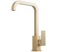 GGYTMQL Rubinetti, rubinetti per rubinetti per lavello per cucina per cucina rubinetto da cucina in ottone con tubo, rubinetto a foro singolo, rubinetto rotabile a caldo e a freddo, facile
