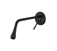 GGYTMQL Rubinetto da bagno montato a parete mixer a bacino solido mixer tocco di goccia nera design elegante decorazione di vita da bagno rubinetto da bagno (SLT105-F)
