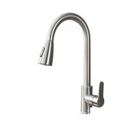 GGYTMQL Rubinetto da cucina cromata/nera RUCCHETTO CALDO E BACCHINA COLD BASCHETTO RETRABILE RETRABILE RETRABILE (NICEL)