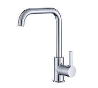 GGYTMQL Rubinetto da cucina in rame Rubinetto per lavello da cucina Miscelatore per acqua fredda Singola maniglia Rotante Connessione singola Placcatura senza piombo