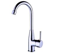 GGYTMQL Rubinetto da cucina zedaro cucine freddo e miscelatore di acqua calda in acciaio in acciaio inossidabile tubo di uscita del lavello cucina manico singolo nucleo della valvola in ceramica