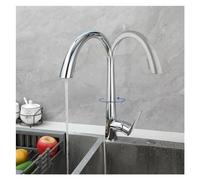 GGYTMQL Rubinetto, rubinetto da cucina spruzzatore a spruzzo lucido e manico singolo ad arco ad arco cucina rubinetti con 2 funzioni mixer toccata la bellezza di bellezza