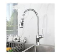 GGYTMQL Rubinetto, rubinetto della cucina nera tirare fuori maniglia singola arco ad arco cucina rubinetto 3 modalità spruzzatore di acqua fredda mixer caldo tocco di bellezza.