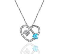 GGYTMQL S925 Amore CACCOLA Amore Femmina a Forma di Cuore Clavicle Chain Micro-intarsiata Freccia zircone Indossare la Collana Boutique Cardiaco