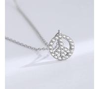 GGYTMQL S925 Collana di Clavicle Femmina a Catena di Clavicle S925 Rosa in Stile frigido
