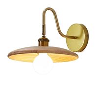 GGYTMQL Sconce da Parete in Stile Giapponese scandinavo, Palette Wall Stipce Wabi-Sabi Style E26. Camera da Letto a Monte Decorativa a Parete Lampada. per la Lanterna del Parete del corridoio di
