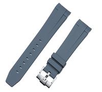 GGYTMQL Serie di orologi da orologio in silicone in gomma morbida da 21 mm Nero Blu Green Green Buckle Watchband per Serie di conquista della cinghia (colore: cinturino verde, dimensione: 21mm)