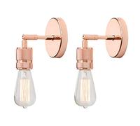 GGYTMQL Set di 2 infissi di Adattamento per pareti antichi a Parete Vintage su/Giù, Lampada da Parete, Lampada a Parete Edison per Cucina, Sala, Sala da Pranzo, Camera da Letto, Bar, ristoranti,