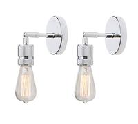 GGYTMQL Set di 2 infissi di Adattamento per pareti antichi a Parete Vintage su/Giù, Lampada da Parete, Lampada a Parete Edison per Cucina, Sala, Sala da Pranzo, Camera da Letto, Bar, ristoranti,
