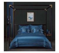 GGYTMQL Set di Biancheria da Letto a Quattro Pezzi BETTO Set Pietro di Quattro Pezzi, MOTOLO RINCONTO SOLILEDITO Solid Lusso Tutto Il Set BIDETTO Premium ATTRAVERSI, 1 FOLTO A Fatto (Colore CROURO,