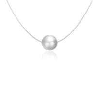 GGYTMQL Silver Invisible Chain Collane Pendianti Rhinestone Choker Trasparente Femme
