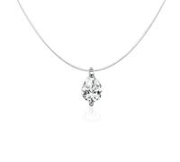 GGYTMQL Silver Invisible Chain Collane Pendianti Rhinestone Choker Trasparente Femme