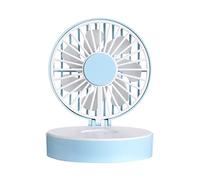 GGYTMQL Specchio Ricaricabile Specchio USB Rosa Trucco per Fan Office Mini Pocket Home Fan del Desktop Portatile (Colore: Verde, Dimensione: 7.9x7.5x4cm)