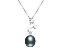 GGYTMQL Star zircone Pendant Gioielli Raffinati per Donne al 100% Neghina Natural Acqua Dolce Ovale Collana Fatta in Cina