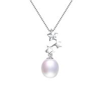 GGYTMQL Star zircone Pendant Gioielli Raffinati per Donne al 100% Neghina Natural Acqua Dolce Ovale Collana Fatta in Cina