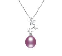 GGYTMQL Star zircone Pendant Gioielli Raffinati per Donne al 100% Neghina Natural Acqua Dolce Ovale Collana Fatta in Cina