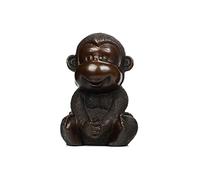 GGYTMQL Table Desktop Decorazioni in Ottone Animale Scimmia Decorazione Desktop Creativo Carino No muove Scimmia Artigianato Scimmia Zodiacale Cinese, 7 × 7 × 10,5 cm Statue Ornament